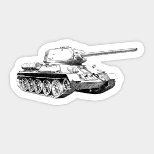 Tank T-34 Sticker